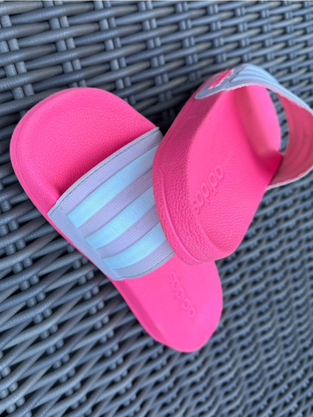 adidas Hot Pink Slides - Size 1
